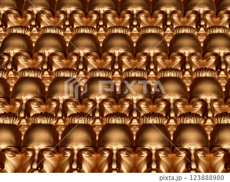 A mosaic of faces 123888980