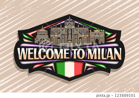 Vector logo for Milan 123889101