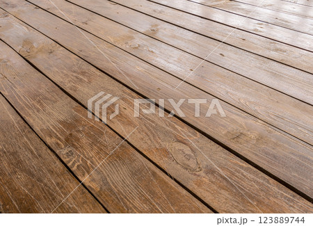 Floor on the terrace closeup 123889744