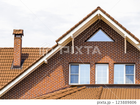 The upper part of the house The upper part of the house 123889806