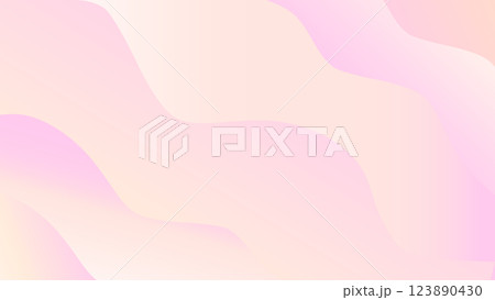 ピンク系の背景素材・ウェーブ 123890430