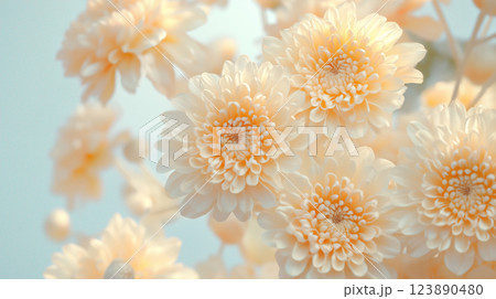 黄色の花の背景素材(Generative AI) 黄色の花の背景素材(Generative AI) 123890480