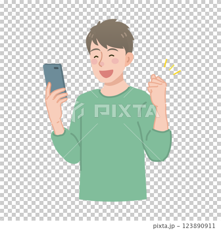 一名男子拿著智慧型手機拍照 一名男子拿著智慧型手機拍照 123890911