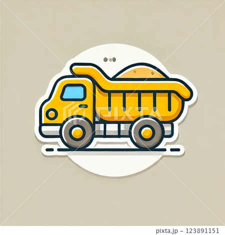 ダンプカー 123891151