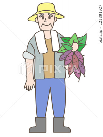 さつまいも農家の人 123891927