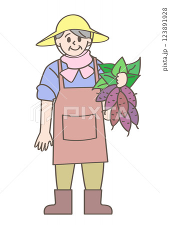 さつまいも農家の人 123891928