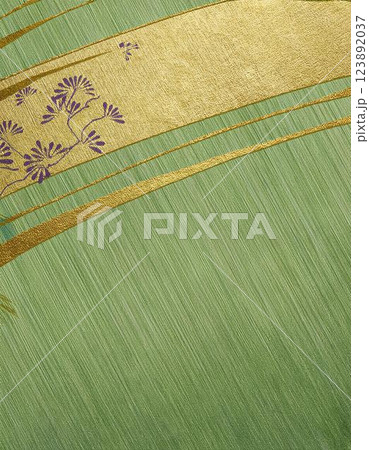 和柄、和風イメージの背景素材(若草色) 和柄、和風イメージの背景素材(若草色) 123892037
