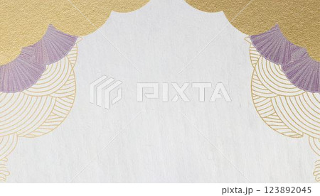 和柄、和風イメージの背景素材 123892045