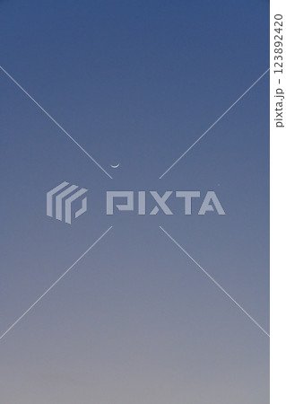 月の近くで明るく輝く星 (2025年3月2日の幻想的な光景) - 2:3 123892420