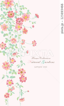 フレームコレクション つるバラ Beautiful pink climbing roses 4 フレームコレクション つるバラ Beautiful pink climbing roses 4 123893466