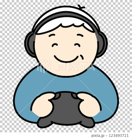 eスポーツ　シニア　イラスト 123893721