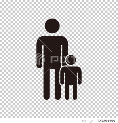 Parent and child pictogram icon Parent and child pictogram icon 123894499