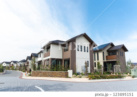 家　住宅　住宅地 123895151