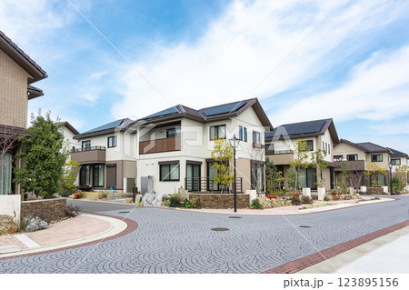 家　住宅　住宅地 123895156