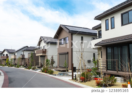 家　住宅　住宅地 123895165