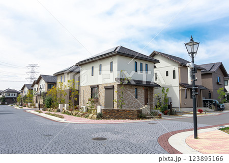 家　住宅　住宅地 123895166