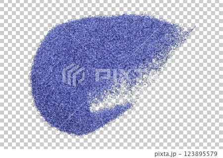 Purple glitter powder isolated on transparent background. 123895579