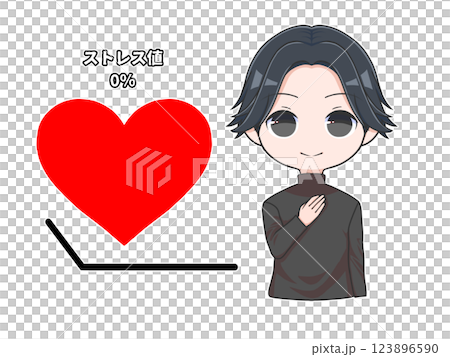 男性 1/5,顯示壓力水平 男性 1/5,顯示壓力水平 123896590