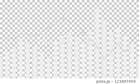無縫圖形背景圖案（長條圖+折線圖，單色） 123897459