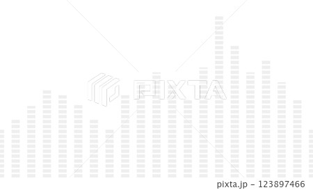 シームレスグラフ背景パターン（イコライザー・単色） 123897466