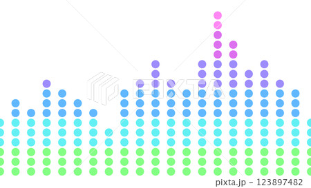 シームレスグラフ背景パターン（絵グラフ風・縦グラデーション） 123897482