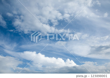 Blue sky background with white clouds Blue sky background with white clouds 123898001