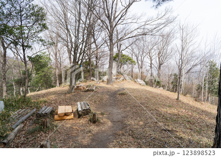 鉢伏山の山頂（大阪府茨木市） 123898523