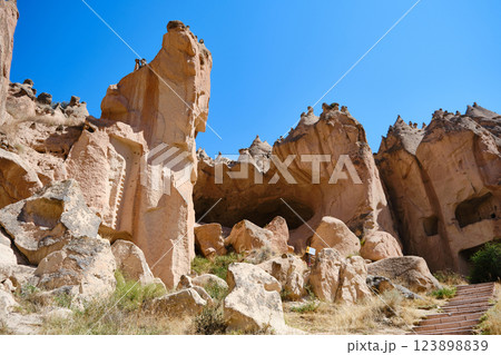 Cave dwellings at Cappadocia Cave dwellings at Cappadocia 123898839