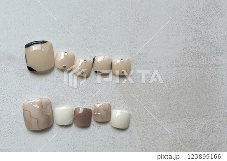 フットネイルチップ フットネイルチップ 123899166