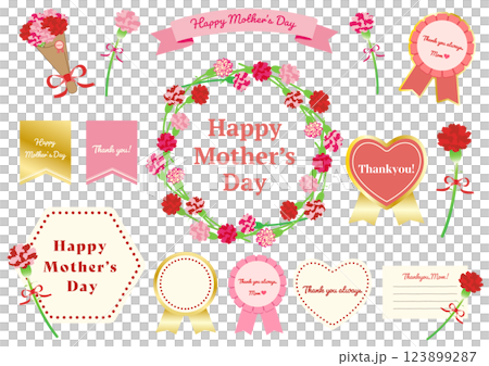 Cute Mother's Day Frame Material Cute Mother's Day Frame Material 123899287