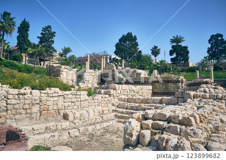 Roman baths in Alexandria 123899682