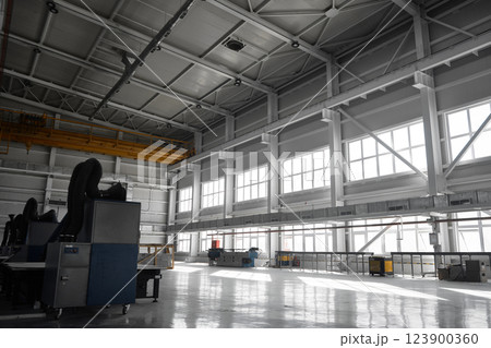 Interior of industrial building Interior of industrial building 123900360