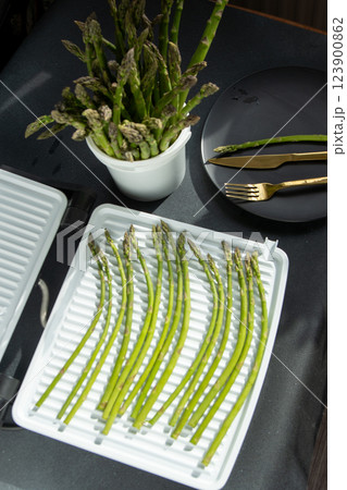Bunch of green asparagus Bunch of green asparagus 123900862