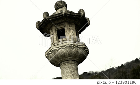 灯篭　神社　神社仏閣　燈籠 123901196