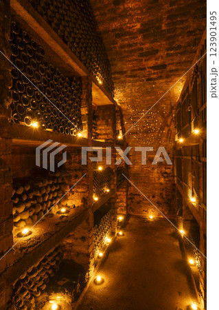 Wine cellars in Ivan, Southern Moravia, Czech Republic Wine cellars in Ivan, Southern Moravia, Czech Republic 123901495