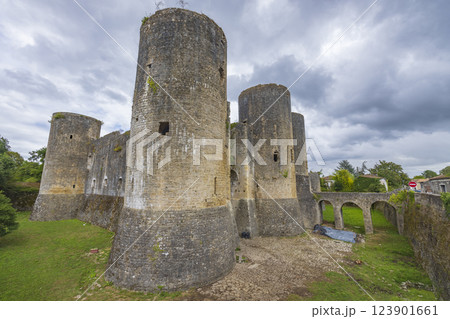 Villandraut castle (Chateau de Villandraut) Gironde departement, Aquitaine, France 123901661