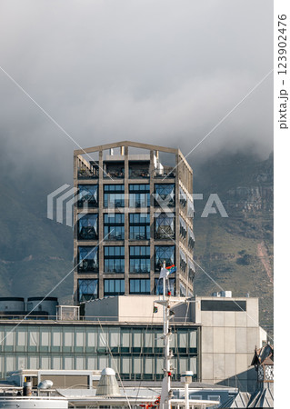 Contemporary, industrial style building Contemporary, industrial style building 123902476