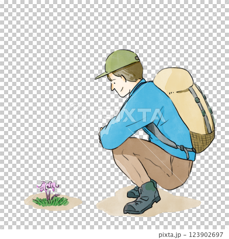 看著花的女人 123902697