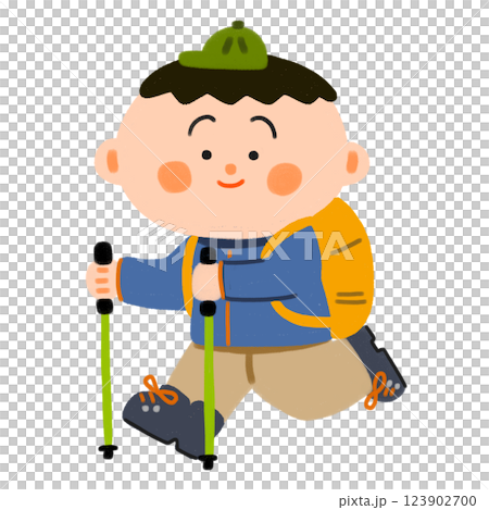 登山をする男性 123902700