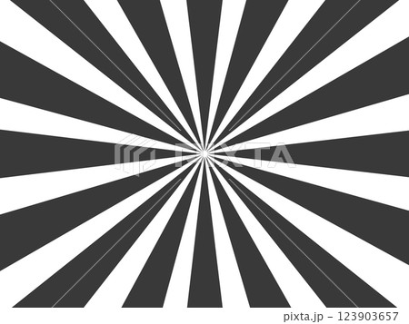 黒色と白色の集中線 背景素材 黒色と白色の集中線 背景素材 123903657