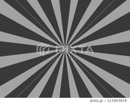 黒色と灰色の集中線　背景素材 123903659