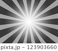 黒色と灰色の集中線　背景素材 123903660