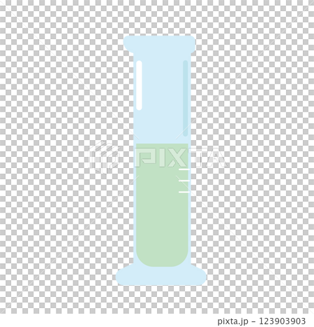 シンプルなメスシリンダーのベクターイラスト 123903903
