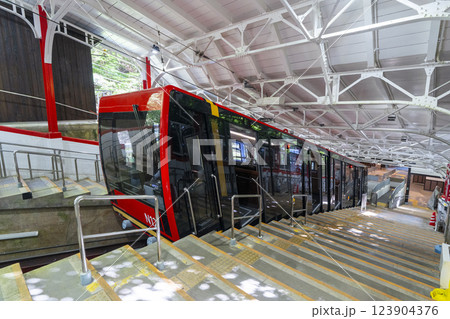 高野山ケーブルカー　極楽橋駅 123904376