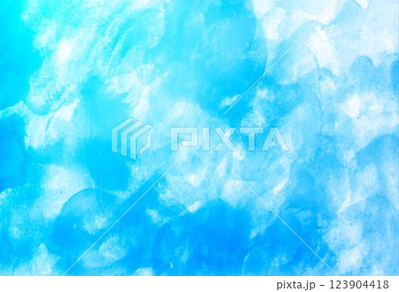 水彩画青 123904418