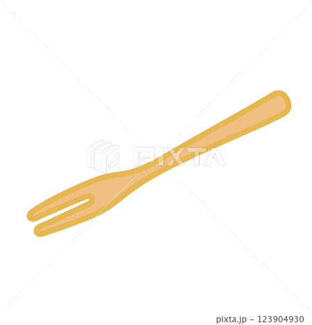和菓子フォークのイラスト 123904930