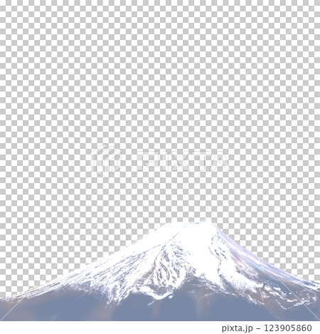 春天的富士山，沒有背景 123905860