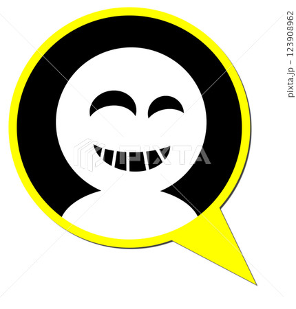 詐欺や犯罪を犯す悪人の顔イラスト 123908962