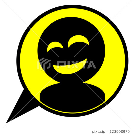 詐欺や犯罪を犯す悪人の顔イラスト 123908970