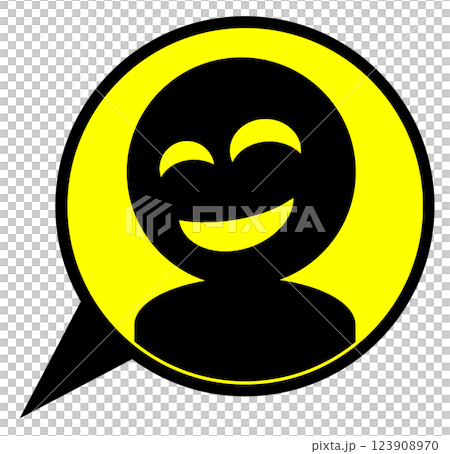 詐欺や犯罪を犯す悪人の顔イラスト 123908970